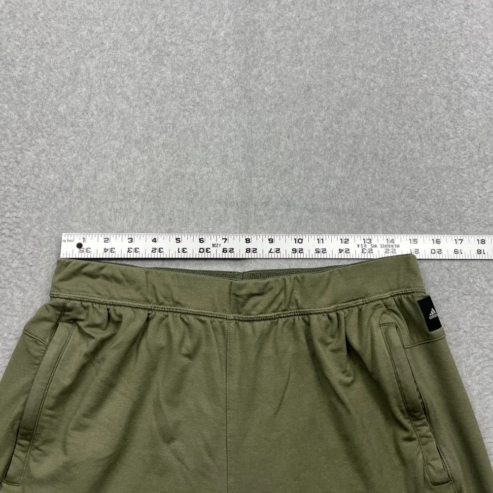 Adidas Urban Global Jogger Pants Mens Large Green Tapered Ankle Zip Stretch Gym